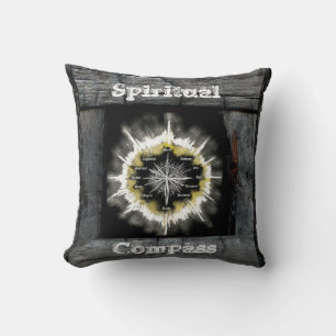 Spiritual Compass Throw Pillow