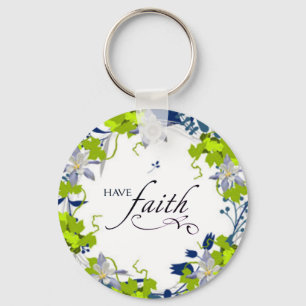 Spiritual Conscious Faith Love Hope Art Keychain