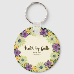 Spiritual Conscious Faith Love Hope Art Keychain