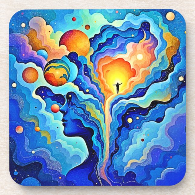 Spiritual Consciousness Art Coaster (Front)