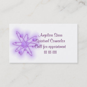 Spiritual Counsellor or Psychic Template with Orbs Business Card