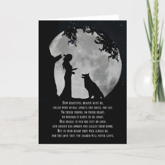 Spiritual Dog Sympathy Card