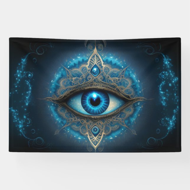 Spiritual Energie Heiler Reiki vinyl banner (Horizontal)