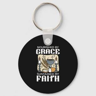 Spiritual Faith and Grace – Uplifting Christian Keychain