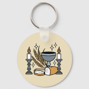 Spiritual Faith and Grace – Uplifting Christian Keychain