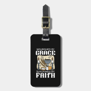 Spiritual Faith and Grace – Uplifting Christian Luggage Tag