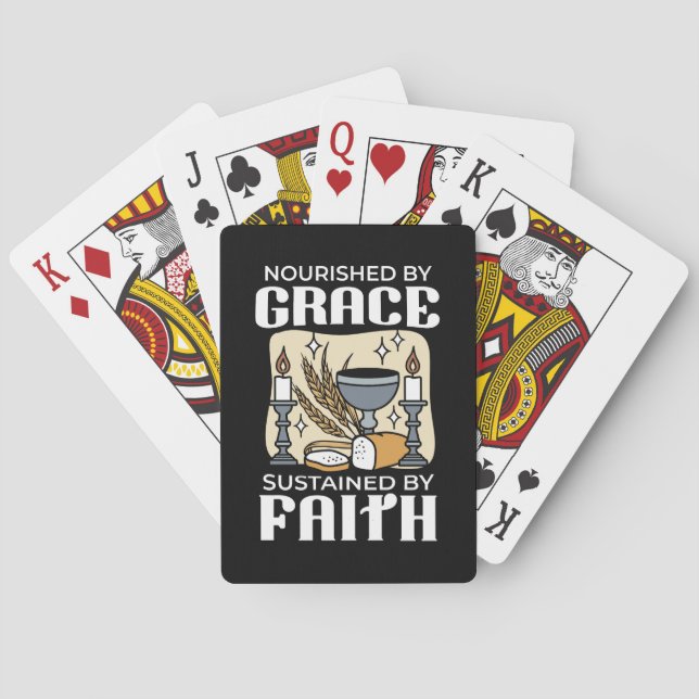 Spiritual Faith and Grace – Uplifting Christian Playing Cards (Back)