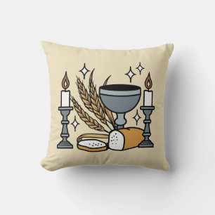 Spiritual Faith and Grace – Uplifting Christian Throw Pillow