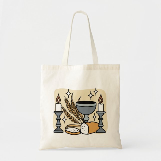Spiritual Faith and Grace – Uplifting Christian Tote Bag (Front)