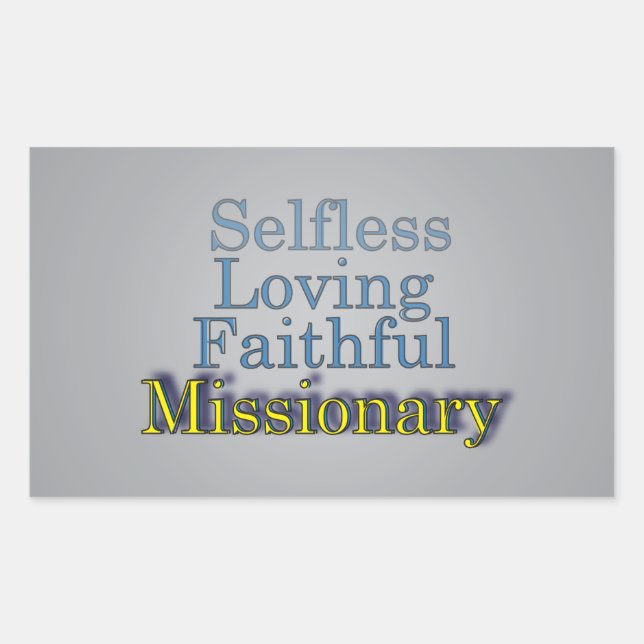 Spiritual Faithful Missionary Sticker (Front)