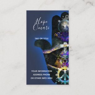 Spiritual Fatima Hand, Mystical Business Card