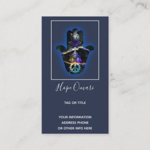 Spiritual Fatima Hand, Mystical Business Card