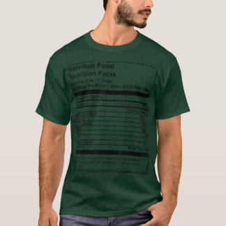 Spiritual Food Jesus Faith Based Christian T-Shirt