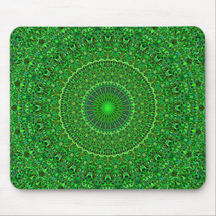 Spiritual Forest Garden Mandala Mouse Pad