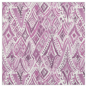 SPIRITUAL FRIGGIN DIAMONDS Purple Tribal Ikat Fabric