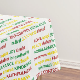 Spiritual FRUIT OF THE SPIRIT Christian Tablecloth