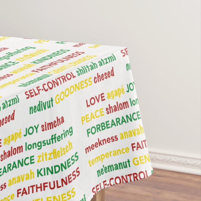 Spiritual FRUIT OF THE SPIRIT Christian Tablecloth (In Situ)