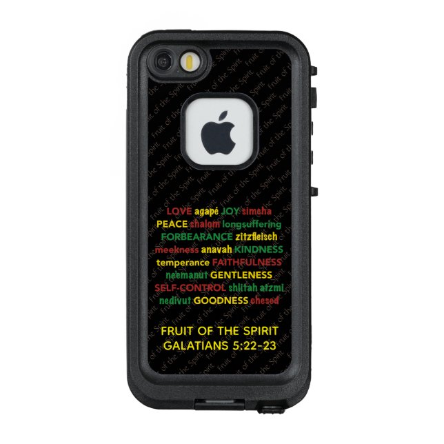 Spiritual FRUIT OF THE SPIRIT Customizable LifeProof iPhone Case (Back)
