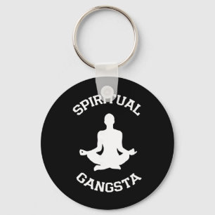 Spiritual Gangsta T Shirts - Yoga T Shirts For Men Keychain