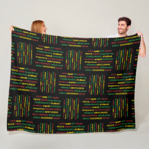 SPIRITUAL GIFTS of the SPIRIT Christian Bible Fleece Blanket