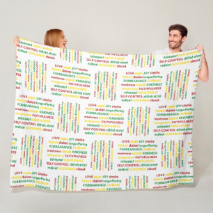 SPIRITUAL GIFTS of the SPIRIT Christian Bible Fleece Blanket