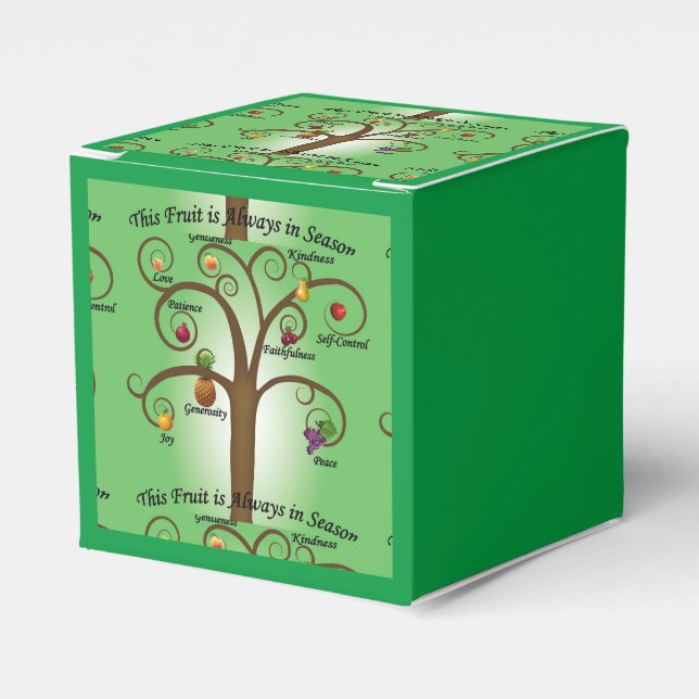 Spiritual Grace Fruit of the Spirit Favour Boxes  (Front Side)
