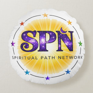Spiritual Headrest Round Pillow