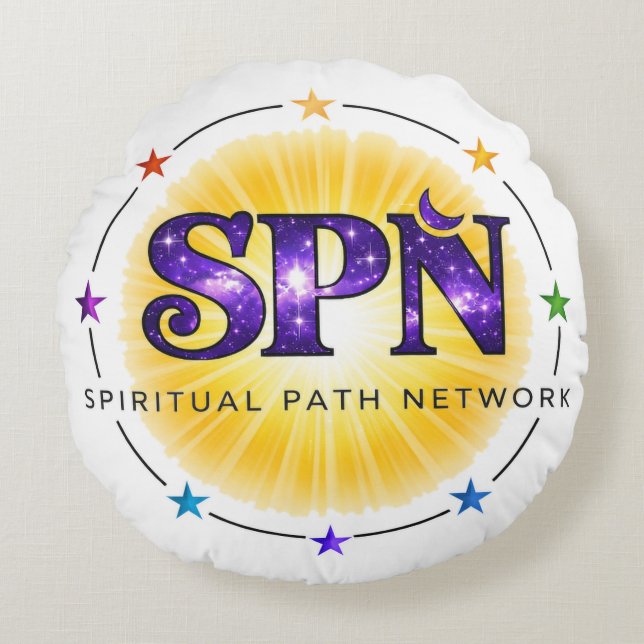 Spiritual Headrest Round Pillow (Front)