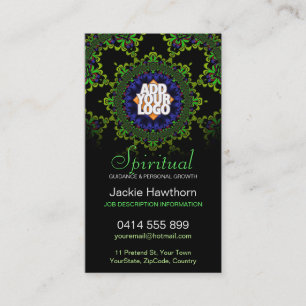 Spiritual Healing Flower w/ Logo Business Card