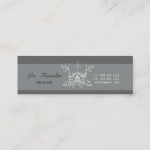 Spiritual Healing - White Lotus Mini Business Card