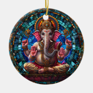 Spiritual Hindu Deity Keychain Religious Hindu God Ceramic Ornament