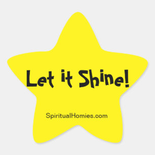 Spiritual Homies - "Let it Shine" star sticker