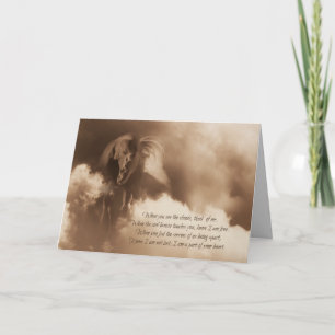 Spiritual Horse Sympathy Card with Poem
