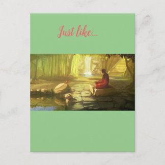 Spiritual kindness postcard