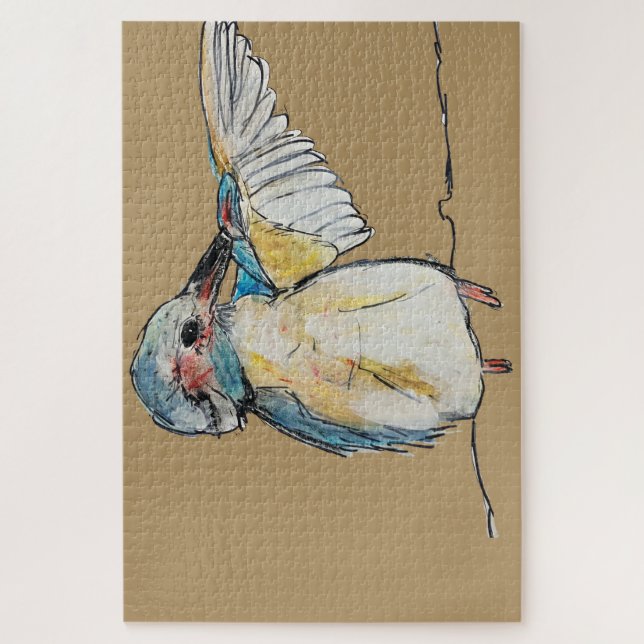 Spiritual Kingfisher Puzzle by Molly Magdalain (Vertical)