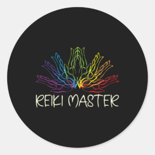 Spiritual Life Energy Healer Reiki Master Classic Round Sticker