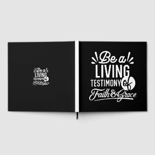 Spiritual Living Testimony Faith and Grace Quote Guest Book