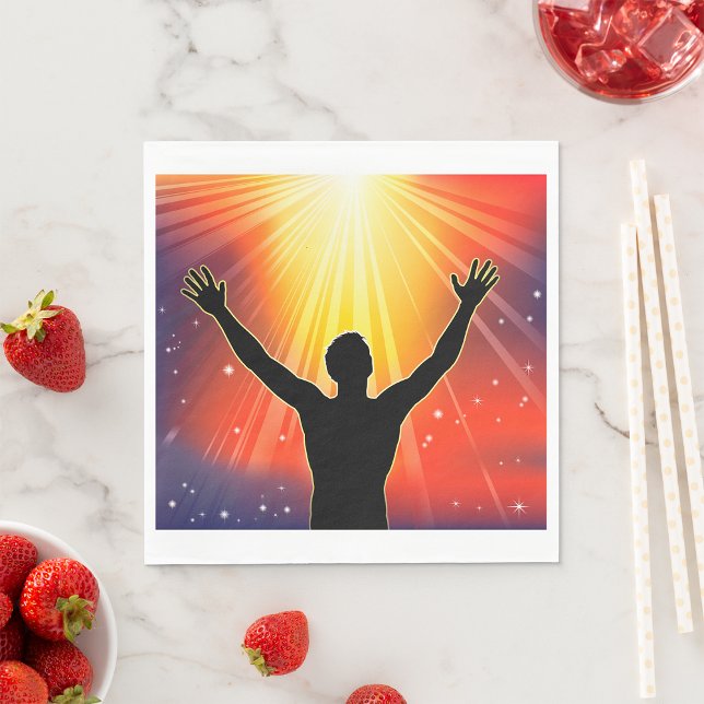 Spiritual Man Paper Napkins (Creator Uploaded)