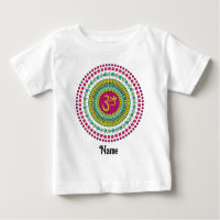 Spiritual Mandala Om Symbol Pink Green Customized