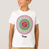 Spiritual Mandala Om Symbol Pink Green Customized