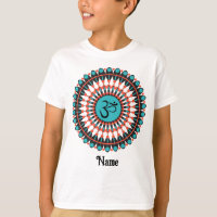 Spiritual Mandala Om Symbol Turquoise Customized