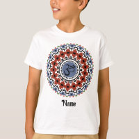 Spiritual Mandala Yoga Om Rust Blue Customized