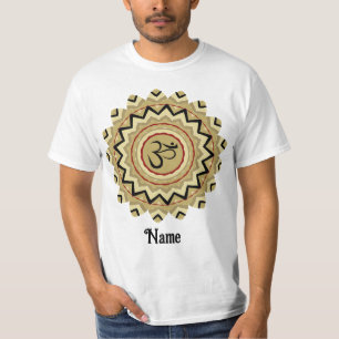 Spiritual Mandala Yoga Om Symbol Retro Customized T-Shirt