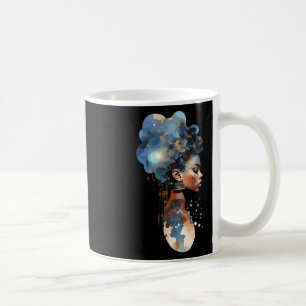 Spiritual Melanin Queen Afro American Space Warrio Coffee Mug