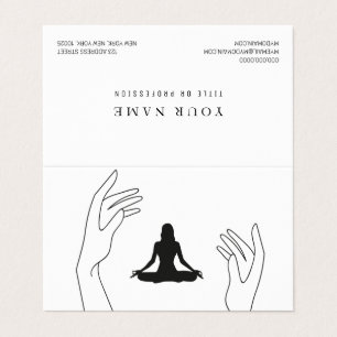 Spiritual Minimal Professional Logo Yoga Business Card