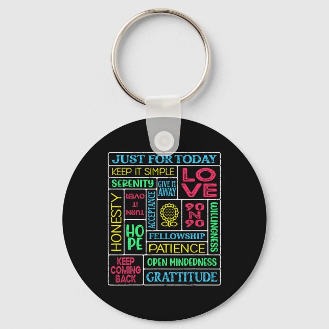 Spiritual Narcotics Anonymous Garden  Keychain (Front)