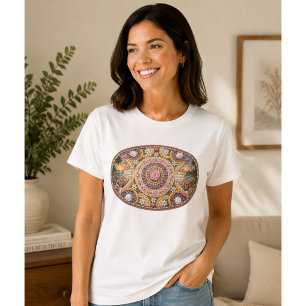 Spiritual Nautilus Ocean Goddess Art T-Shirt