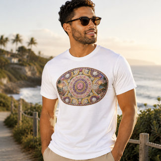 Spiritual Nautilus Ocean Goddess Art T-Shirt
