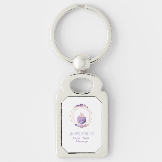 Spiritual New Age and Metaphysical | Purple Pink Keychain (Front)