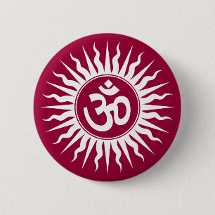 Spiritual Om 2 Inch Round Button